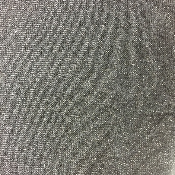 Design Options Rhinestone Pearl Bead Metallic Shimmer Knit Black Sweater Small - Picture 8 of 11